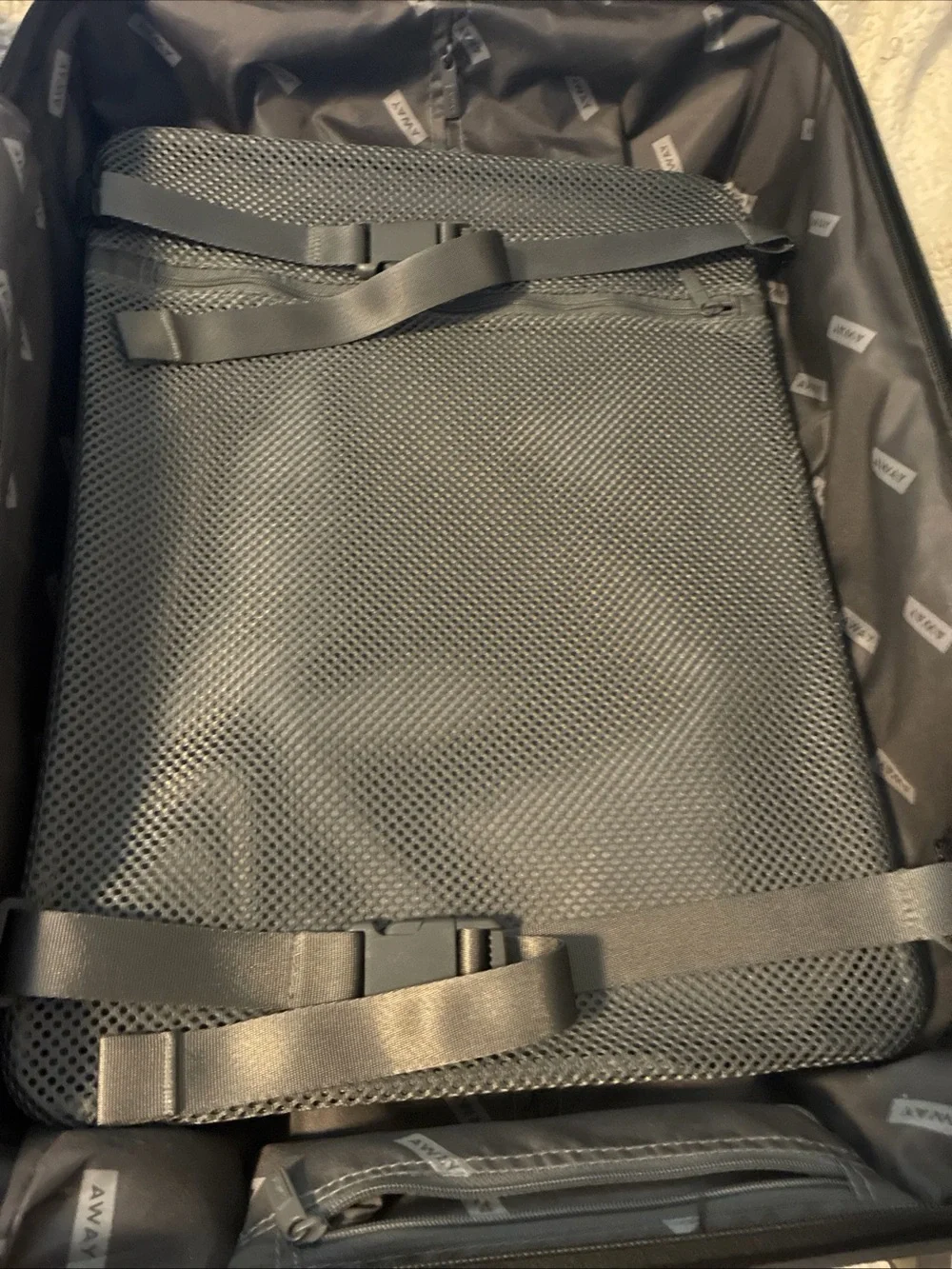 Away Suitcase Carry-On Luggage with Combination Lock Black